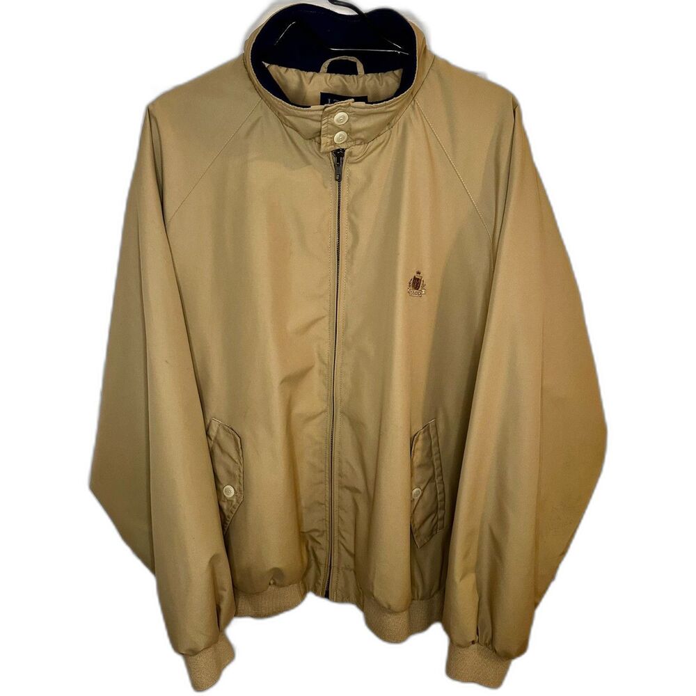 Vintage Men's Size LG Beige Izod Golf Jacket - Mint Condition